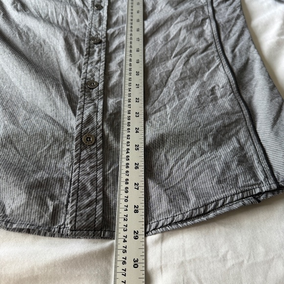 BKE Tailored Fit Men's Pinstripe‎ Long Sleeve Casual Dress Shirt Gray Size Large - Picture 11 of 13